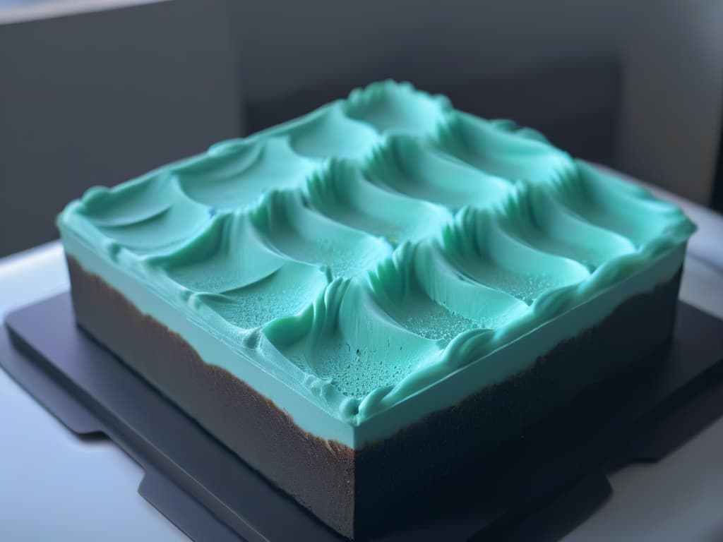  An ultradetailed closeup image of a pristine, nonstick baking mold, showcasing its immaculate surface with not a single trace of residue, complemented by a subtle glimmer reflecting the light. The focus is on the flawless texture and the sleek design, emphasizing the highquality craftsmanship of the antiadherent mold. hyperrealistic, full body, detailed clothing, highly detailed, cinematic lighting, stunningly beautiful, intricate, sharp focus, f/1. 8, 85mm, (centered image composition), (professionally color graded), ((bright soft diffused light)), volumetric fog, trending on instagram, trending on tumblr, HDR 4K, 8K