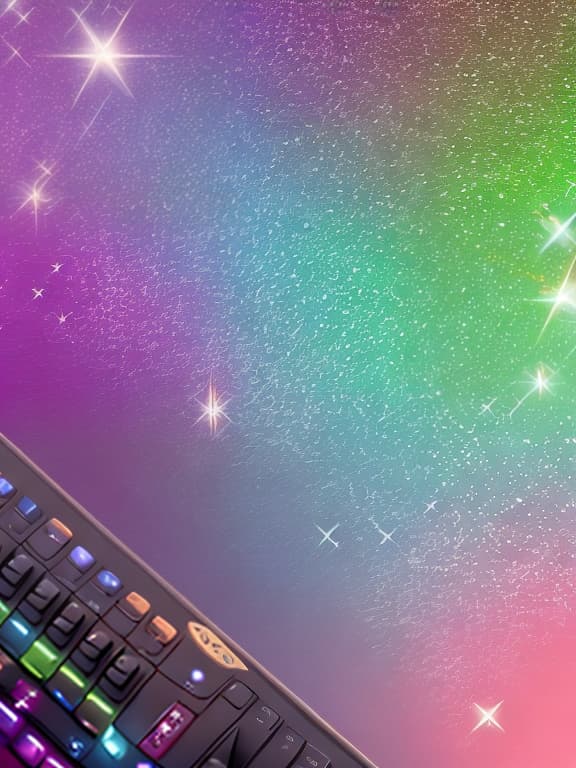  Cute musical notes and sparkling stars and gems wallpaper