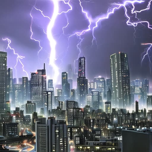  a city struck by lightning