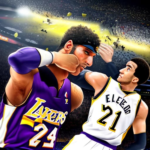  Kobe elbowed the captain when he crashed,