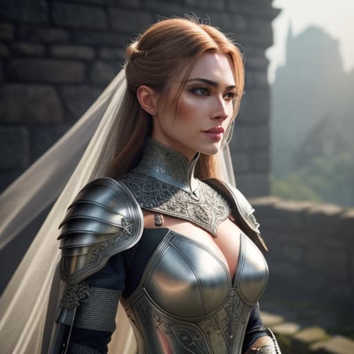  (masterpiece), (extremely intricate:1.3), (realistic), portrait of a , the most beautiful in the world, (medieval armor), metal reflections, upper body, outdoors, intense sunlight, far away castle, professional photograph of a stunning woman detailed, sharp focus, dramatic, award winning, cinematic lighting, octane render, unreal engine, volumetrics dtx, (film grain),big  hyperrealistic, full body, detailed clothing, highly detailed, cinematic lighting, stunningly beautiful, intricate, sharp focus, f/1. 8, 85mm, (centered image composition), (professionally color graded), ((bright soft diffused light)), volumetric fog, trending on instagram, trending on tumblr, HDR 4K, 8K