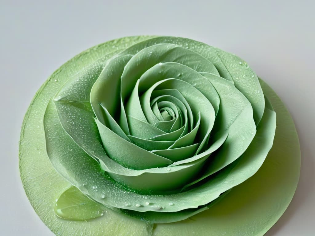  A closeup, ultradetailed image of a delicate, perfectly sculpted rose made entirely out of granulated stevia sweetener, with each tiny crystal glistening in the soft, natural light. The intricate details of the rose petals showcase the artistry and creativity of using alternative sweeteners in modern dessert creations, embodying the essence of elegant and healthy indulgence. hyperrealistic, full body, detailed clothing, highly detailed, cinematic lighting, stunningly beautiful, intricate, sharp focus, f/1. 8, 85mm, (centered image composition), (professionally color graded), ((bright soft diffused light)), volumetric fog, trending on instagram, trending on tumblr, HDR 4K, 8K