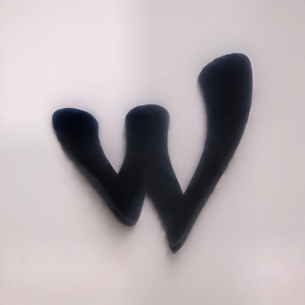  3 render of a logo, letter W in stone texture, perfect lighting, detailed, best quality, ultrahigh resolution, highly detailed, (sharp focus), masterpiece, (centered image composition), (professionally color graded), ((bright soft diffused light)), trending on instagram, trending on tumblr, HDR 4K