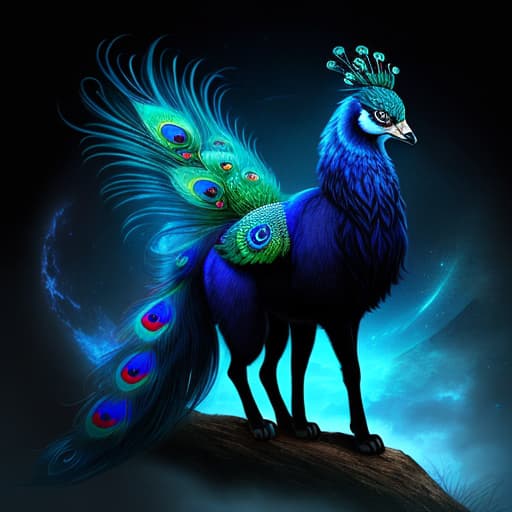  Amazing peacock wolf. By Dreamer