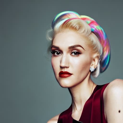 portrait+ style gwen stefani queer face