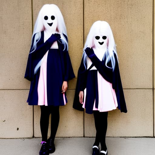 lnkdn photography Anime ghost girl twins