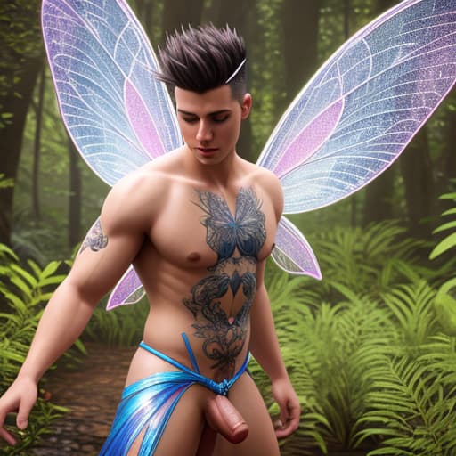  Photo realistic, Hung young fairy-guy with Hyper-intricate-ornate-wings, short hair, mohawk-mullet, horny, submissive, fit, slim, dim light, dynamic light, dynamic shadows, photo realistic extremely detailed, freckles, moles, uvula, slutty, sweaty, pubes, naked fairy-guy, hyper-realistic fairy-guy with a Hyper_penis, fairy-guy with Hyper-intricate-ornate-wings, a photo realistic Hung fairy-guy, extremely detailed, freckles, big erect penis, slutty, ultra sweaty, a male fairy with big engorged erect penis, realistic erect penis, cumshot, cum, cum white, hyper sweaty, big erect penis, human, humanoid, human, best quality, 8k, fine details, sharp, very detailed, natural handsome, light leaks, photo-realistic, volumetric fog, 85mm lens, Photo r