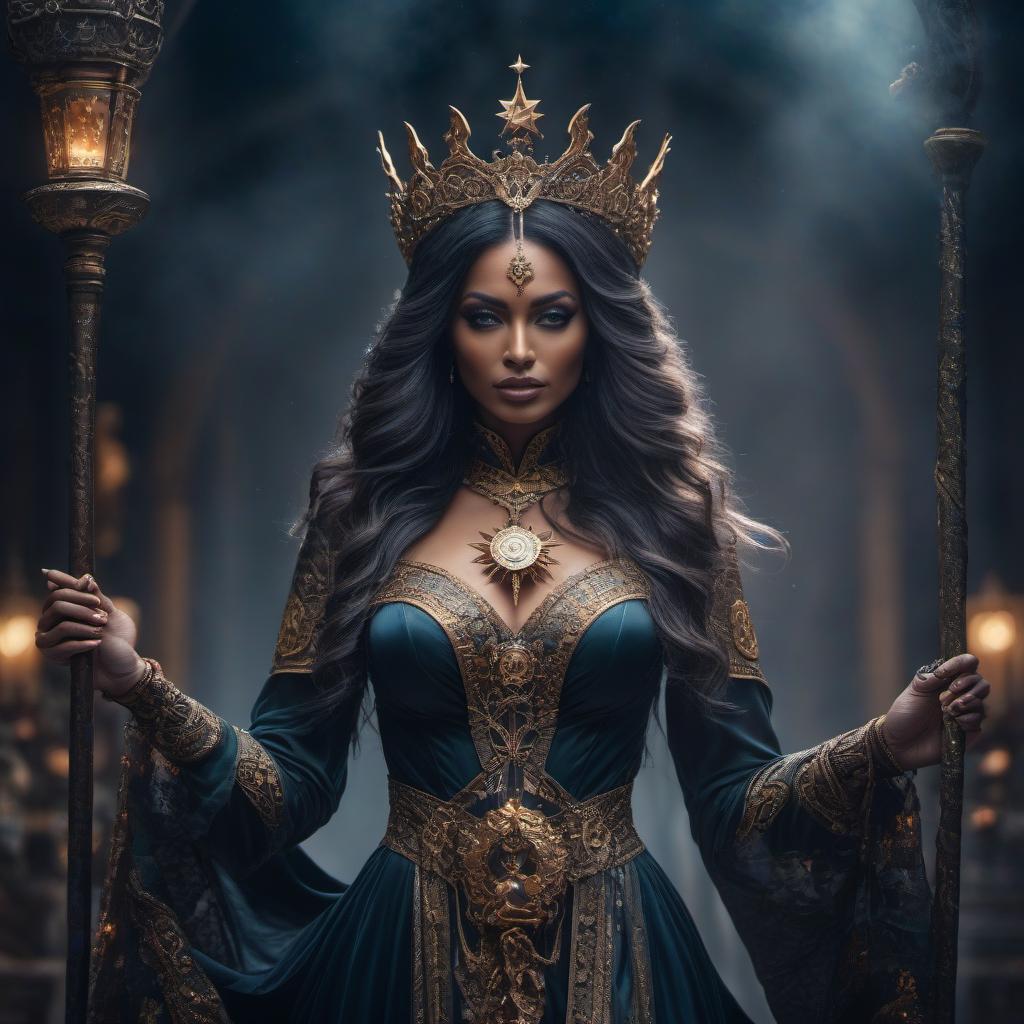  Arkana Star in Tarot hyperrealistic, full body, detailed clothing, highly detailed, cinematic lighting, stunningly beautiful, intricate, sharp focus, f/1. 8, 85mm, (centered image composition), (professionally color graded), ((bright soft diffused light)), volumetric fog, trending on instagram, trending on tumblr, HDR 4K, 8K