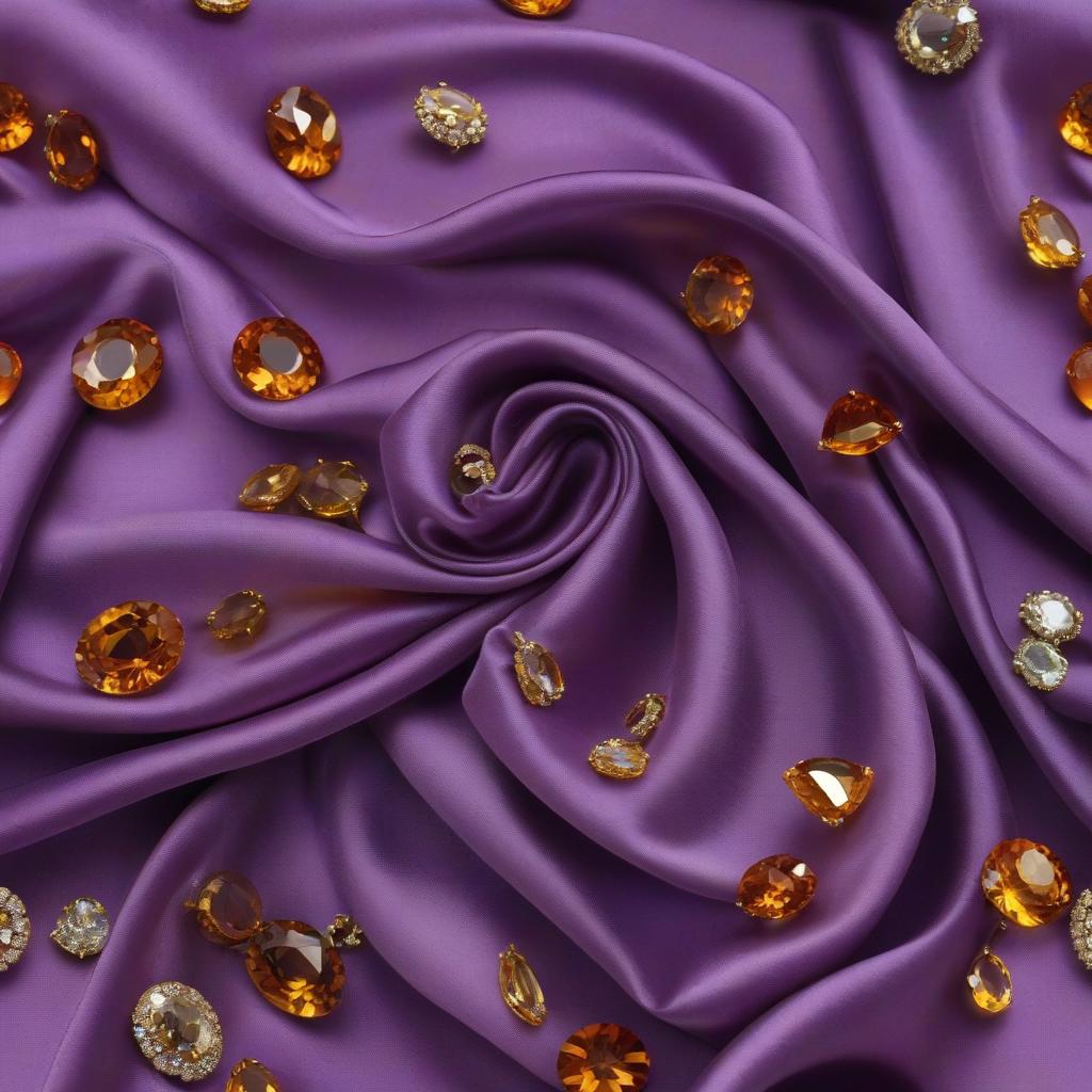  Purple silk linen. Topaz, diamonds, quartzite, amber, topaz, emerald. hyperrealistic, full body, detailed clothing, highly detailed, cinematic lighting, stunningly beautiful, intricate, sharp focus, f/1. 8, 85mm, (centered image composition), (professionally color graded), ((bright soft diffused light)), volumetric fog, trending on instagram, trending on tumblr, HDR 4K, 8K