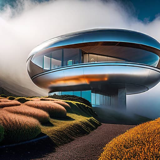  Casa del futuro , Alta resolucion hyperrealistic, full body, detailed clothing, highly detailed, cinematic lighting, stunningly beautiful, intricate, sharp focus, f/1. 8, 85mm, (centered image composition), (professionally color graded), ((bright soft diffused light)), volumetric fog, trending on instagram, trending on tumblr, HDR 4K, 8K