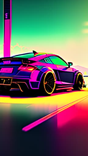 nvinkpunk nvinkpunk snthwve style nvinkpunk, audi tt, mk1, from future, glow, details , high quality, highly detailed, intricate, sharp focus, (centered image composition), digital painting, concept art, smooth, illustration, 4K, 8K