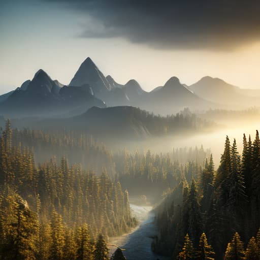 redshift style 3D Printed Mountains hyperrealistic, full body, detailed clothing, highly detailed, cinematic lighting, stunningly beautiful, intricate, sharp focus, f/1. 8, 85mm, (centered image composition), (professionally color graded), ((bright soft diffused light)), volumetric fog, trending on instagram, trending on tumblr, HDR 4K, 8K