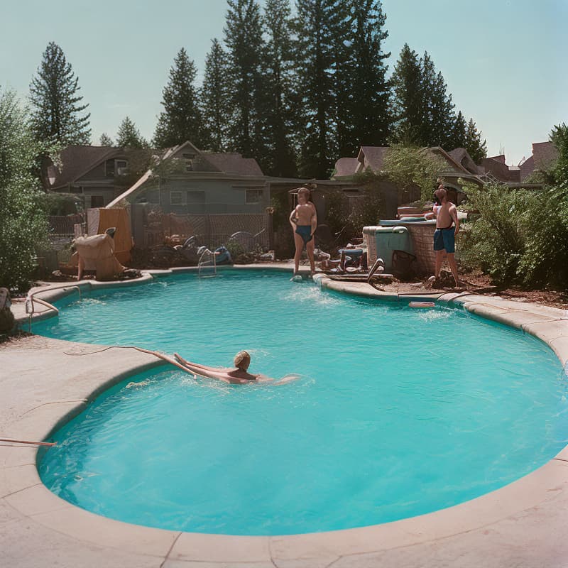 analog style Pool construction