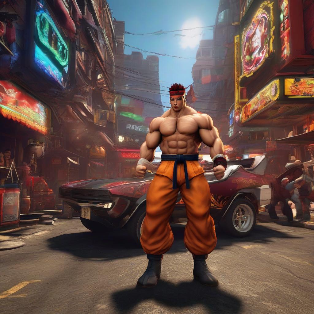  Street Fighter style Umplump opened a secret world . vibrant, dynamic, arcade, 2D fighting game, highly detailed, reminiscent of Street Fighter series hyperrealistic, full body, detailed clothing, highly detailed, cinematic lighting, stunningly beautiful, intricate, sharp focus, f/1. 8, 85mm, (centered image composition), (professionally color graded), ((bright soft diffused light)), volumetric fog, trending on instagram, trending on tumblr, HDR 4K, 8K