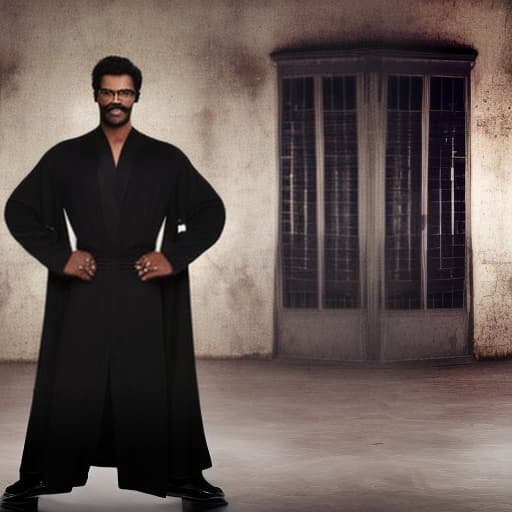 lnkdn photography I want a real man in a long black robe, and this black man flies like the hero of the Indian movie Krrish in the dark universe