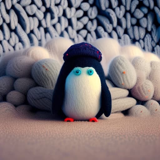 woolitize A 3d cartoon image of a penguin from all sides hyperrealistic, full body, detailed clothing, highly detailed, cinematic lighting, stunningly beautiful, intricate, sharp focus, f/1. 8, 85mm, (centered image composition), (professionally color graded), ((bright soft diffused light)), volumetric fog, trending on instagram, trending on tumblr, HDR 4K, 8K