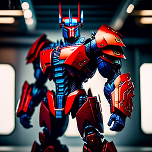 estilovintedois optimus prime hyperrealistic, full body, detailed clothing, highly detailed, cinematic lighting, stunningly beautiful, intricate, sharp focus, f/1. 8, 85mm, (centered image composition), (professionally color graded), ((bright soft diffused light)), volumetric fog, trending on instagram, trending on tumblr, HDR 4K, 8K