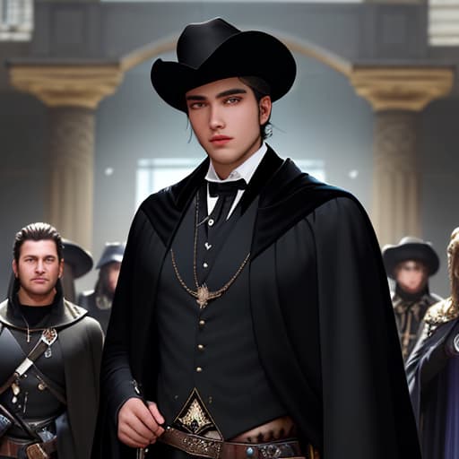  Behind the head of a decadent young man, black-robed young immortals, sword-wielding heroes, western cowboys armed with revolvers, soldiers armed with submachine guns, and other strange characters all stood eyeing the young man.