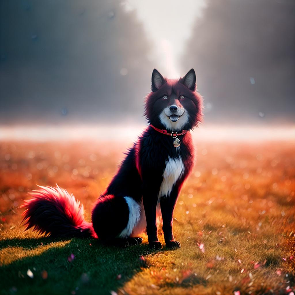  A fluffy anime girl with an incredibly attractive body and face with darkish red fur who stands on all fours ,highly detailed, cinematic lighting, stunningly beautiful, intricate, sharp focus, f1. 8, 85mm, (centered image composition), (professionally color graded), ((bright soft diffused light)), volumetric fog, trending on instagram, trending on tumblr, HDR 4K, 8K