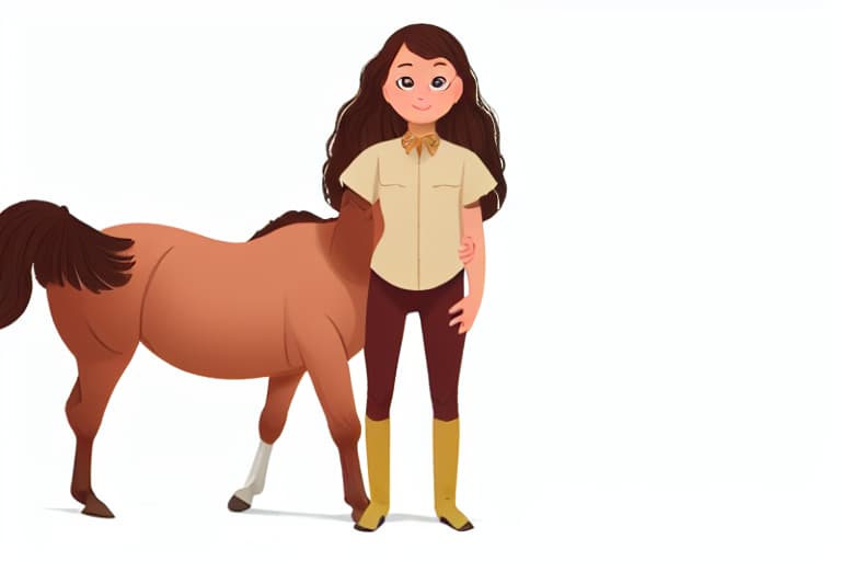  A person resembling a horse., whole body