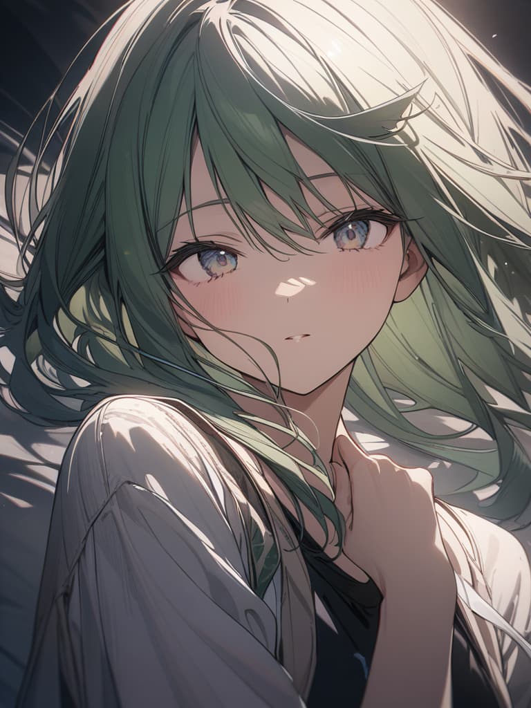  Green hair character star scholar, detailed subject, precision shadow, delicate linear, detailed fine line, ultra high image quality, 4K, 8K, masterpiece, best quality,8k,ultra detailed,high resolution,an extremely delicate and beautiful,hyper detail