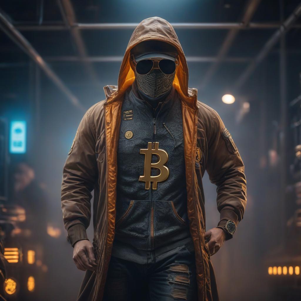  Bitcoin frame hyperrealistic, full body, detailed clothing, highly detailed, cinematic lighting, stunningly beautiful, intricate, sharp focus, f/1. 8, 85mm, (centered image composition), (professionally color graded), ((bright soft diffused light)), volumetric fog, trending on instagram, trending on tumblr, HDR 4K, 8K