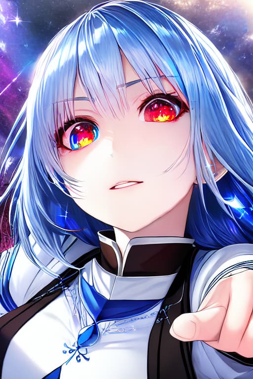  (masterpiece,best quality)1.4、ultra detailed、8K wallpaper、(raw photo realistic)2、absurd resolution、lens flare、(ultra detailed shiny face,ultra detailed sparkling eyes)、((Red-eye and blue-eye,sparkling odd eyes))1.5、accurate fingers、 loli wolf boy、silver wolf hair、red eyes、angry face、exposed fang、fighting pose、upper body 、wounded body、exposed areola