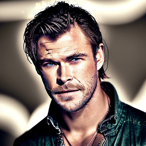 portrait+ style chris hemsworth queer face