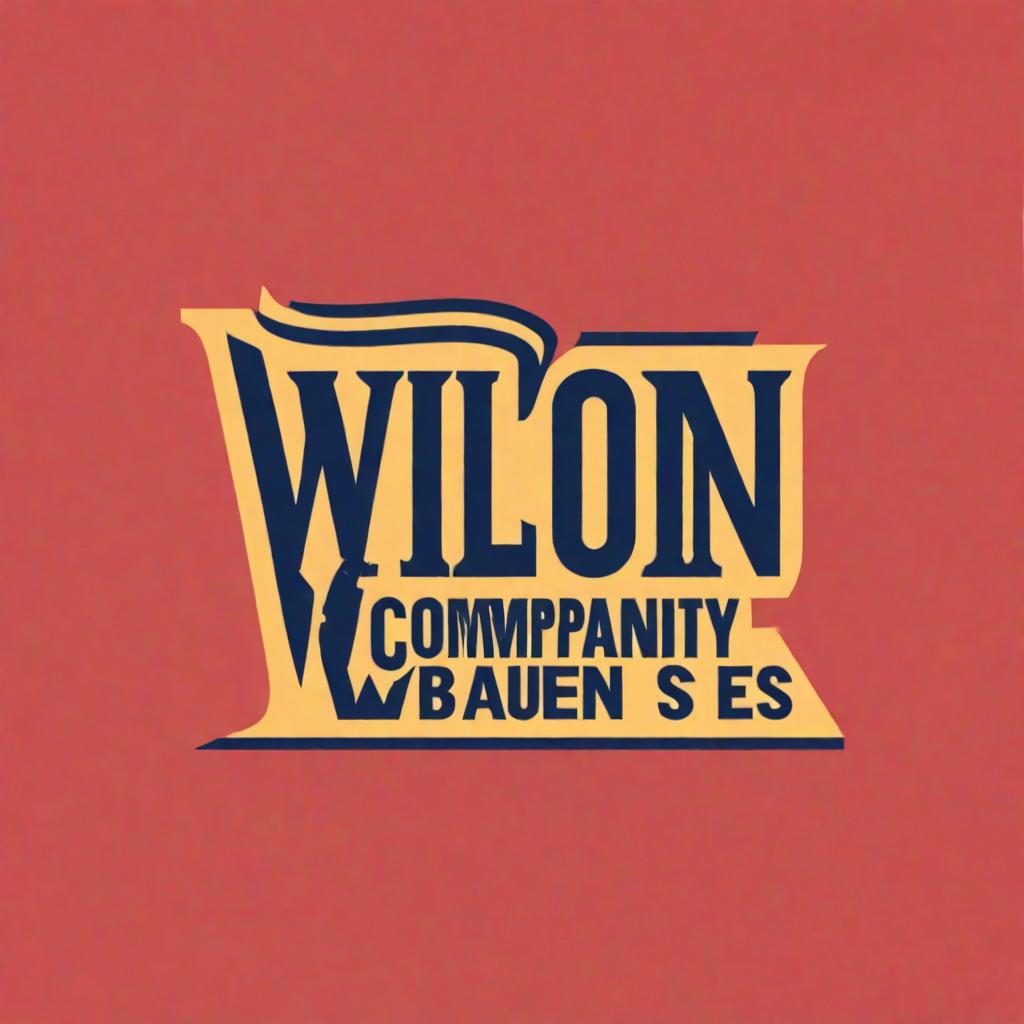  Bilcon CompanyWappen Logo with Slogan : Wir Bauen Es