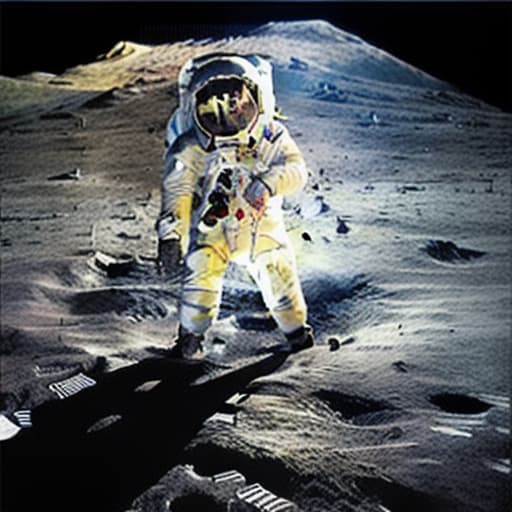  Man on the moon, ultra hd selfie