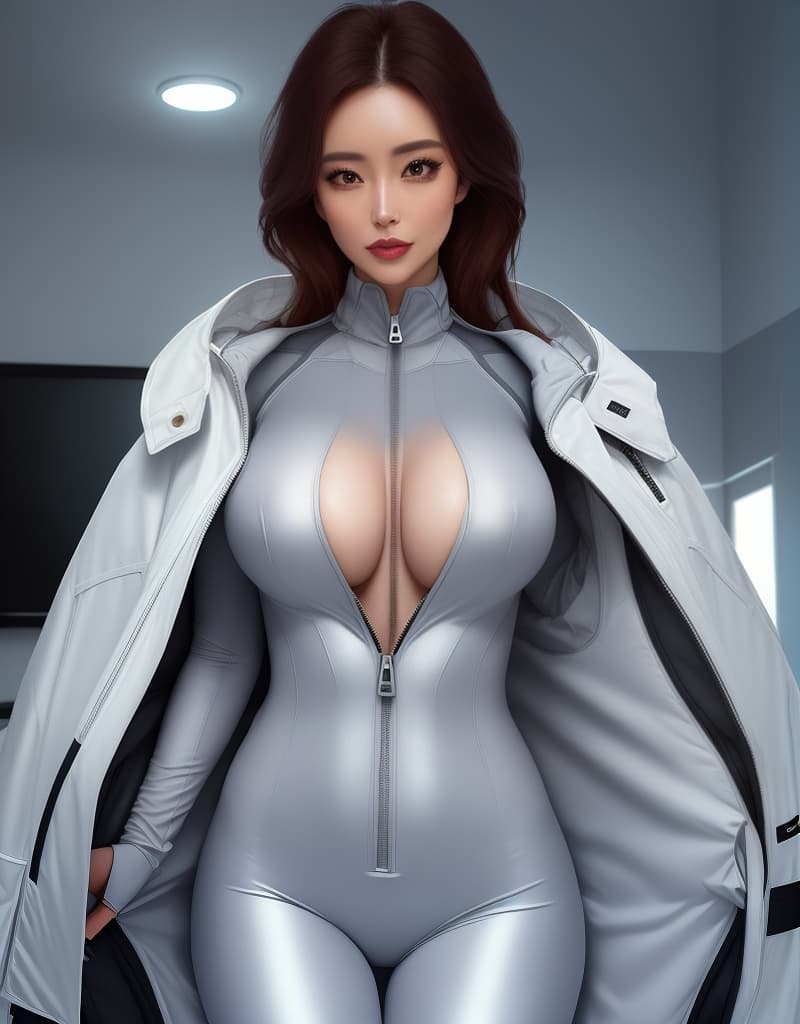  woman,, unzipped spacesuit, blushing, cute, lying in bed, forward, pure aluminium, hand-made suit, imperfect suit, cheap sci-fi, real spacesuit, unzipped old spacesuit, realistic spacesuit, oversized suit, fake suit, destroyed suit, chest, unzipped,, comfortable,, undressing, taking off clothes,, uncovered chest, chest, exhibitionist, no clothes, revealed, young woman, skin, loose suit, chest, big, bare, photo, real, completely, shameless, visible, best quality,, vegina visible, photo, real woman, beautiful lady's body hyperrealistic, full body, detailed clothing, highly detailed, cinematic lighting, stunningly beautiful, intricate, sharp focus, f/1. 8, 85mm, (centered image composition), (professionally color graded), ((bright soft diffused light)), volumetric fog, trending on instagram, trending on tumblr, HDR 4K, 8K