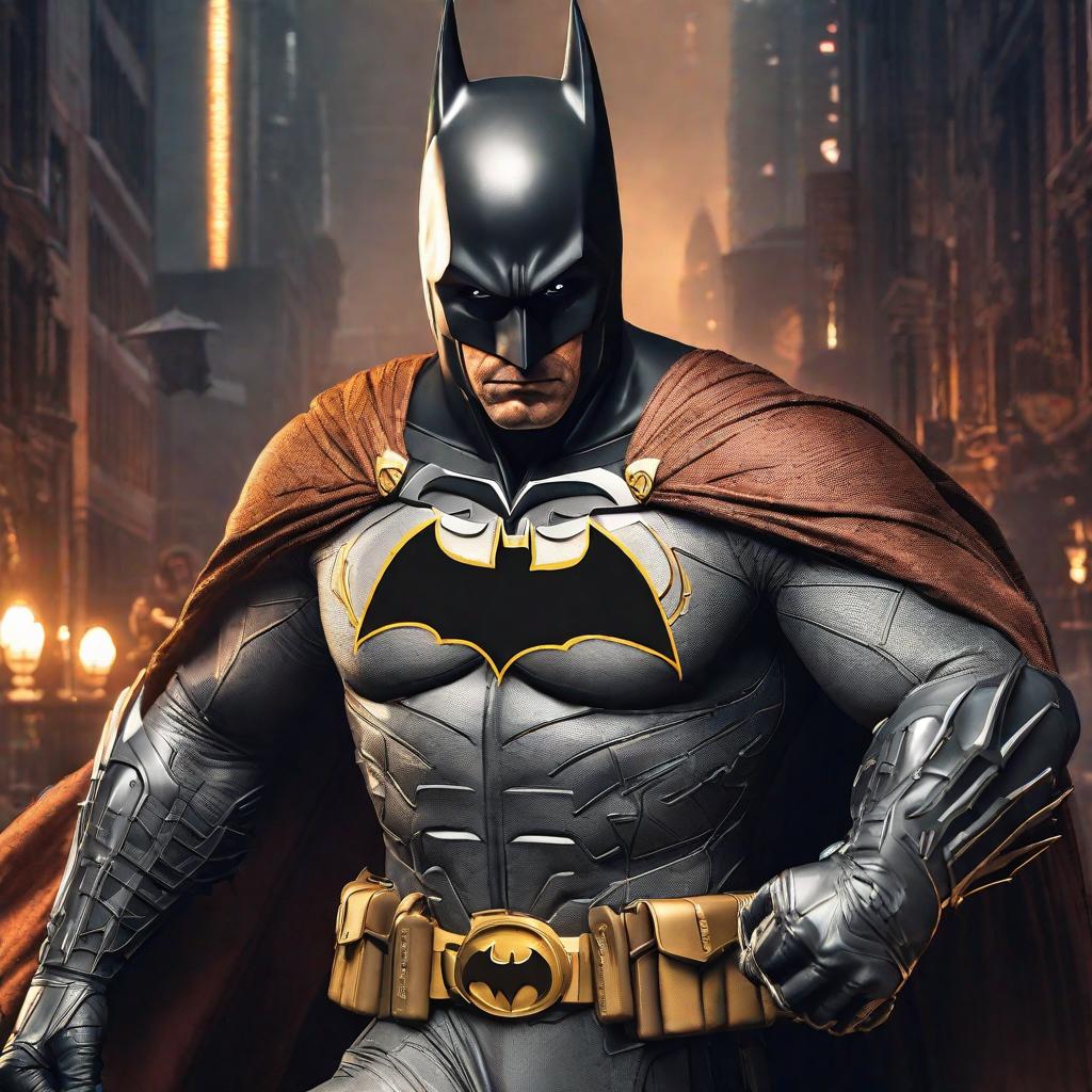  Batman con el anillo de Sauron hyperrealistic, full body, detailed clothing, highly detailed, cinematic lighting, stunningly beautiful, intricate, sharp focus, f/1. 8, 85mm, (centered image composition), (professionally color graded), ((bright soft diffused light)), volumetric fog, trending on instagram, trending on tumblr, HDR 4K, 8K