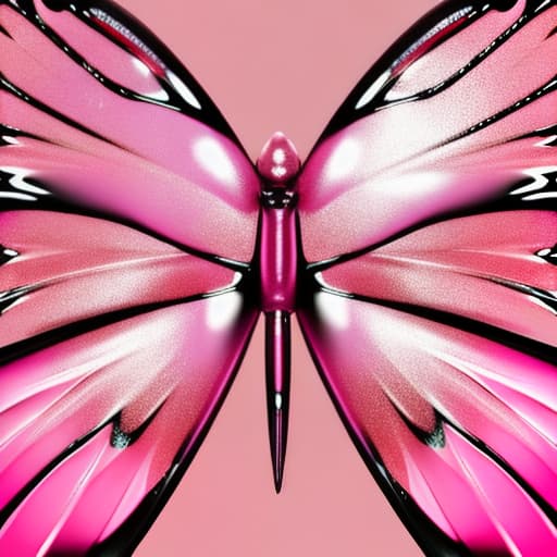  Glossy pink wings