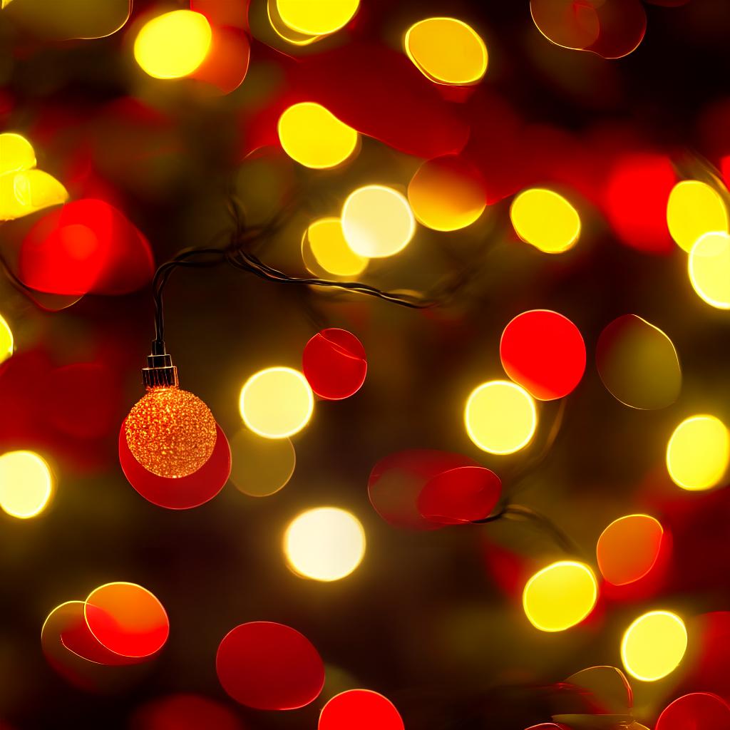  close up christmas tree lights