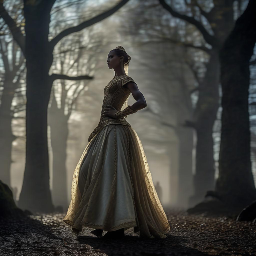  ['The strong dancer repeated the same move twice on Monday afternoon.']. All the characters, masterpiece, best quality, symmetrical balance, beautiful surroundings, lots of details, detailed clothing, highly detailed, cinematic lighting, stunningly beautiful, intricate, sharp focus, f\/1. 8, 85mm, volumetric fog, HDR 4K, 8K