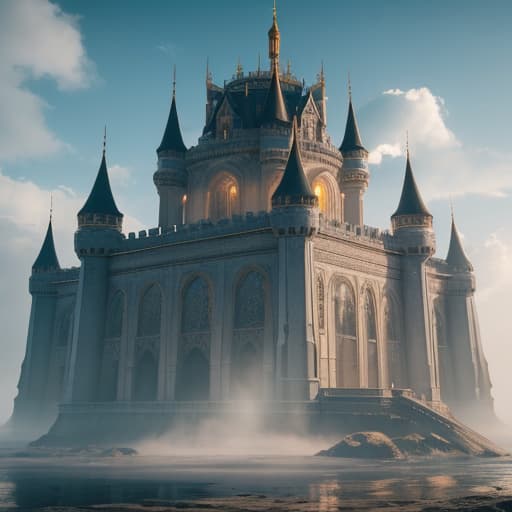  un castillo en un vosque hyperrealistic, full body, detailed clothing, highly detailed, cinematic lighting, stunningly beautiful, intricate, sharp focus, f/1. 8, 85mm, (centered image composition), (professionally color graded), ((bright soft diffused light)), volumetric fog, trending on instagram, trending on tumblr, HDR 4K, 8K