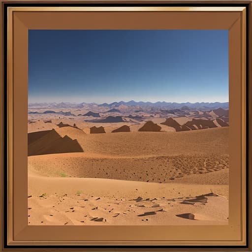  A 90cm square overlooking the desert,