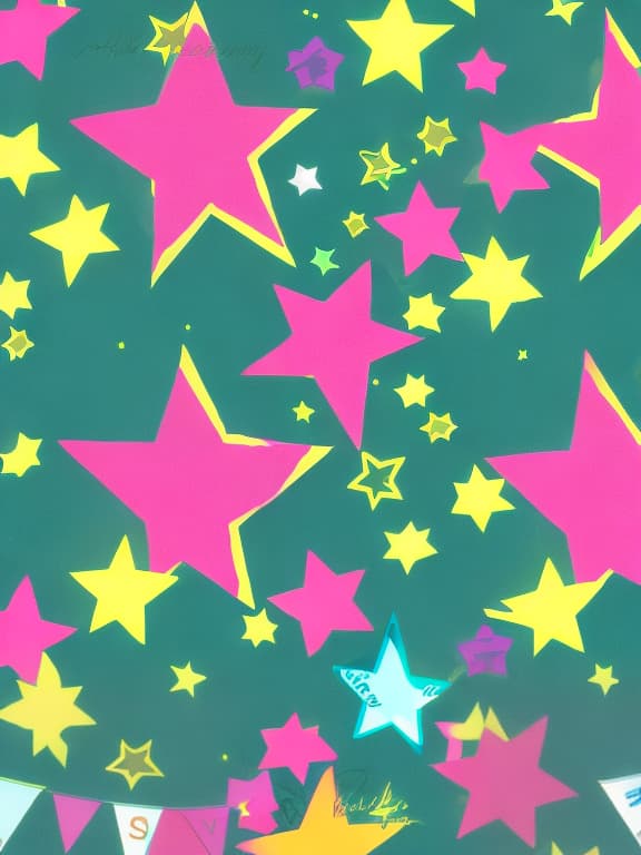  Wallpaper with lots of musical notes cute colorful stars