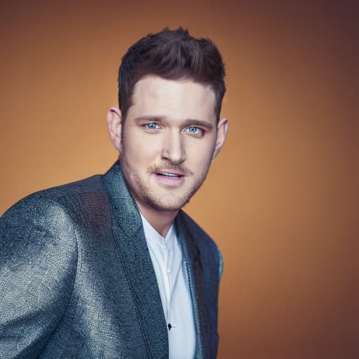 portrait+ style michael buble queer face