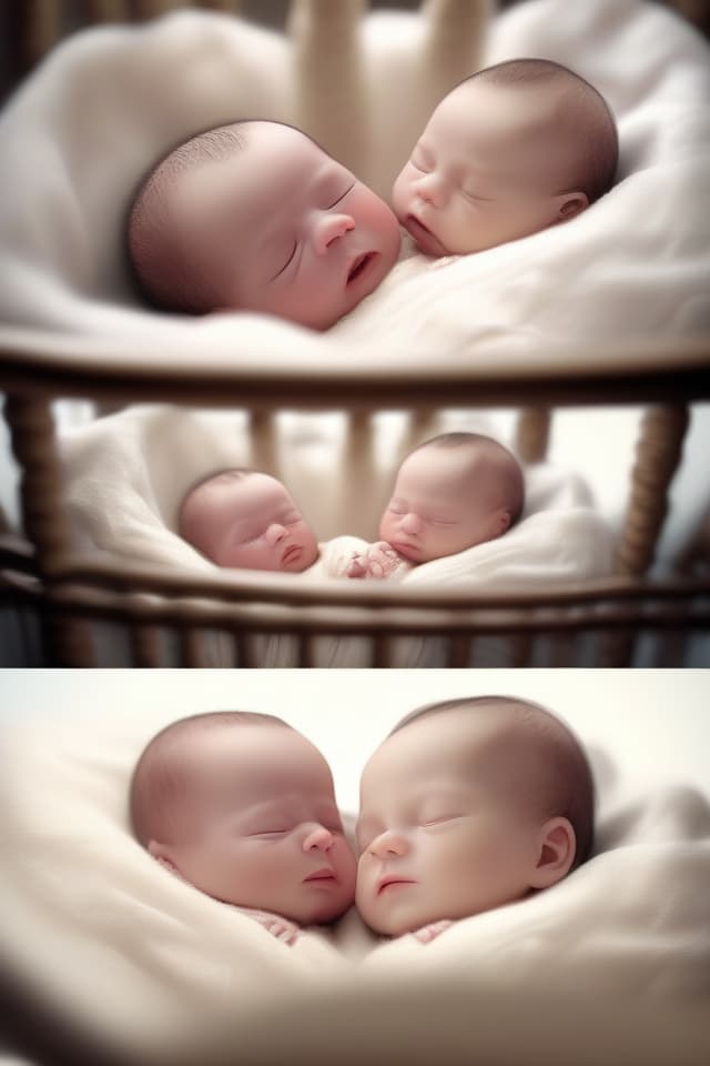  super detailed,8k,high res,absurd,employed,detailed,delicate composition,cinematic angles,bold composition,detailed to the last detail,{{new born twins:1.4}(male and female twins){new twin babies,sleeping side by side},top quality,masterpiece,