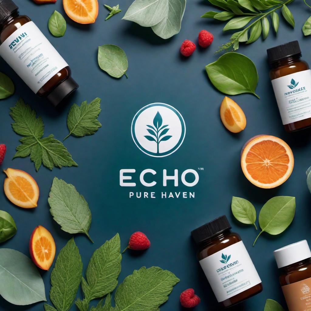  Create a logo for 'Echo Pure Haven' that incorporates elements of eco-friendliness, purity, and comfort. Use soft blues and greens to signify a connection with nature, and add a vibrant splash of color for energy and freshness. The design should be simple, modern, and easily recognizable, with an abstract symbol that suggests tranquility and organic care. It should resonate with a premium eco-conscious consumer base and be versatile enough for various branding and packaging applications. hyperrealistic, full body, detailed clothing, highly detailed, cinematic lighting, stunningly beautiful, intricate, sharp focus, f/1. 8, 85mm, (centered image composition), (professionally color graded), ((bright soft diffused light)), volumetric fog, trending on instagram, trending on tumblr, HDR 4K, 8K