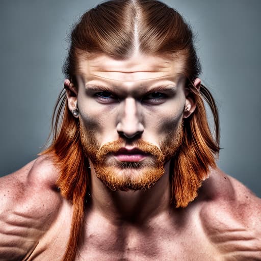 portrait+ style russian queer fitness model ginger very cute dude face