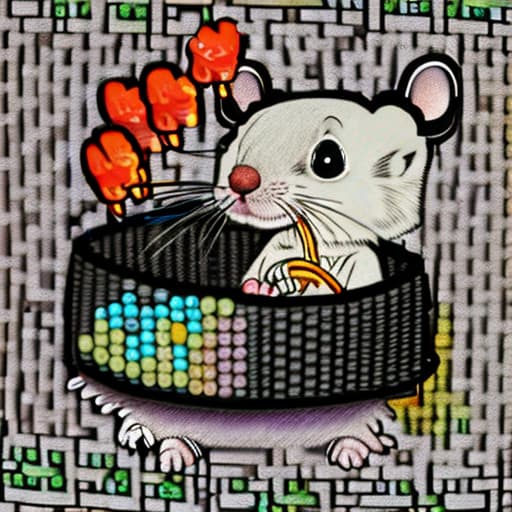  a Greedy Mouse saw a basket full of corn which was whole closed.he wanted to eat this corn but couldn't eat because it was closed from all sides in basket.