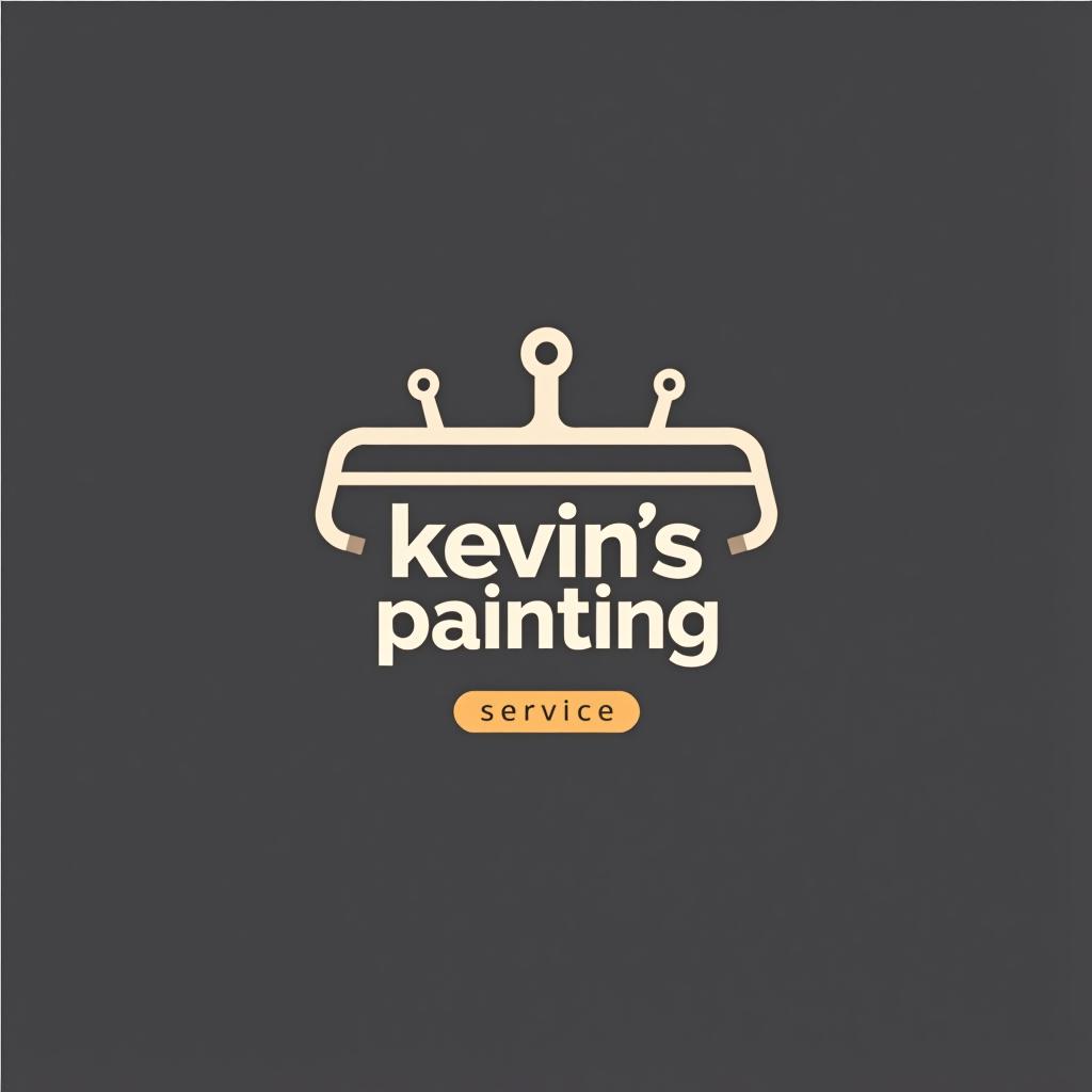  design a logo, in a minimalism style. painting service , with the text 'kevin’s painting '.