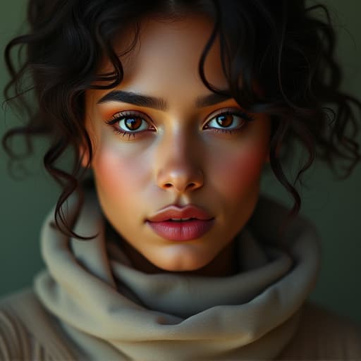  close up photo of hispanic woman hyperrealistic, full body, detailed clothing, highly detailed, cinematic lighting, stunningly beautiful, intricate, sharp focus, f/1. 8, 85mm, (centered image composition), (professionally color graded), ((bright soft diffused light)), volumetric fog, trending on instagram, trending on tumblr, HDR 4K, 8K