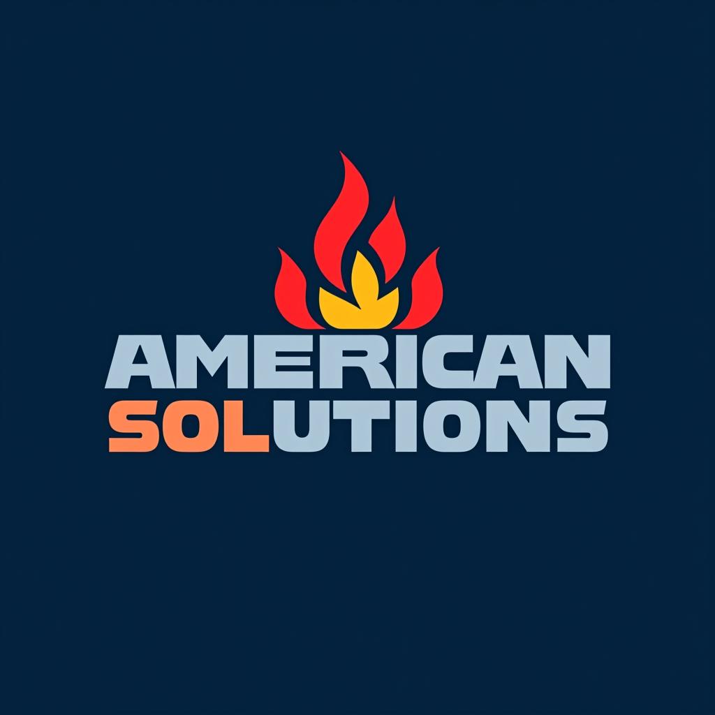  design a logo, american gas solutions, with the text 'gas plumbing'.