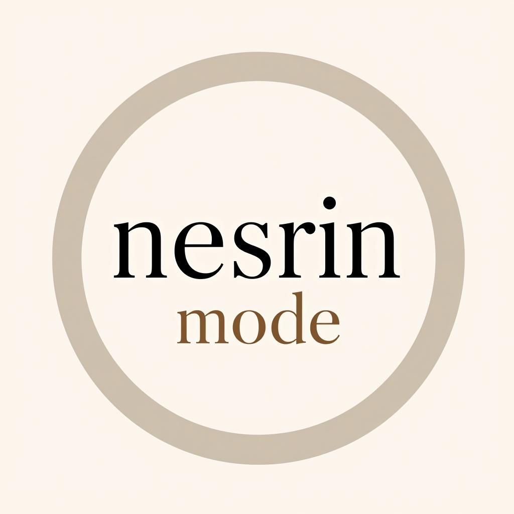  design a logo, erstelle mir ein logo für ein kleider laden neutral mit dem namen , with the text 'nesrin mode '.