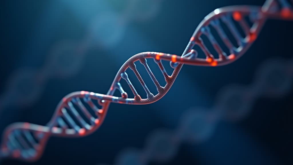  dna molecule structure. medical science research of chromosome dna genetic biotechnology in human genome cell.