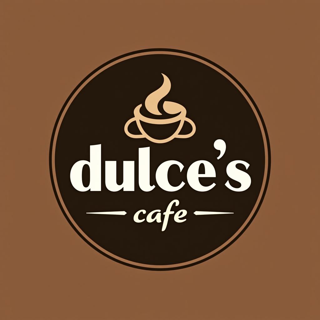  design a logo, , with the text 'dulce’s café '.