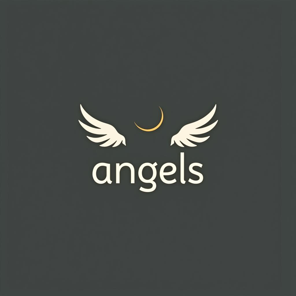  design a logo, in a minimalism style. 水彩スタイル、水のロゴ、水色のグラデーションカラー、白背景。, with the text 'smile angels'.